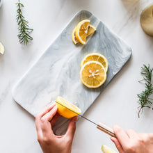 Load image into Gallery viewer, Marble Pastry Board White
