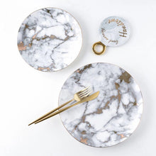 Load image into Gallery viewer, Marbled Ceramic Michelangelo Plate
