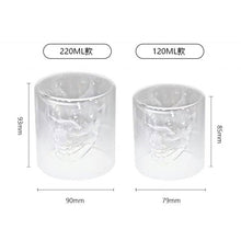 Load image into Gallery viewer, Skull Double Cup Coffee Mug  Double-layered Transparent Crystal Skull Head Glass Cup For Household Whiskey Wine Vodka Bar Club Beer Wine Glass
