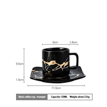 Load image into Gallery viewer, Gold Inlay Ceramic Marble Mug
