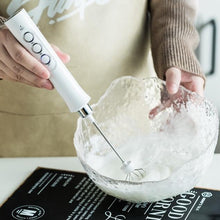 Load image into Gallery viewer, Rechargeable Milk Frother Handheld With 3 Stainless Whisk and Charging Base
