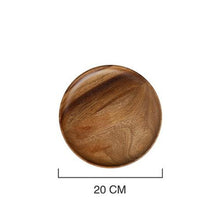 Load image into Gallery viewer, Unbreakable Classic Round Wood Dinner Plates
