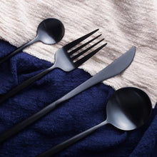 Load image into Gallery viewer, Titanium Black Dinner Set
