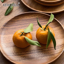 Load image into Gallery viewer, Unbreakable Classic Round Wood Dinner Plates
