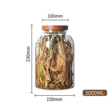 Load image into Gallery viewer, Glass Kitchen Container with Acacia Wood Air-tight Lid
