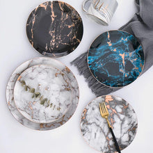 Load image into Gallery viewer, Marbled Ceramic Michelangelo Plate
