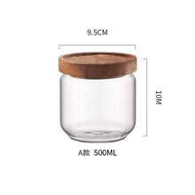Load image into Gallery viewer, Glass Storage Containers, Airtight Glass Jars with Bamboo Lids
