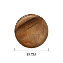 Load image into Gallery viewer, Unbreakable Classic Round Wood Dinner Plates
