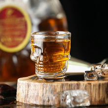 Load image into Gallery viewer, Skull Double Cup Coffee Mug  Double-layered Transparent Crystal Skull Head Glass Cup For Household Whiskey Wine Vodka Bar Club Beer Wine Glass
