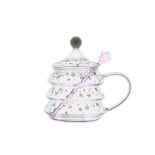 Load image into Gallery viewer, Crystal Christmas Tree Shaped Coffee Cup
