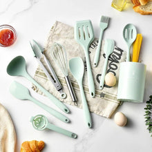 Load image into Gallery viewer, 12Pcs Silicone Kitchen Utensil Set, Nonstick Cookware (BPA Free)
