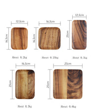 Load image into Gallery viewer, Rectangular Acacia Wooden Trays
