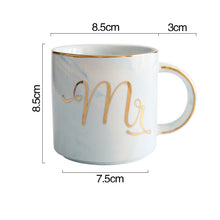 Load image into Gallery viewer, Mr and Mrs Couple Marble Coffee Mug
