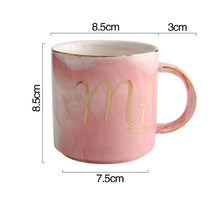 Load image into Gallery viewer, Mr and Mrs Couple Marble Coffee Mug
