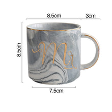 Load image into Gallery viewer, Mr and Mrs Couple Marble Coffee Mug
