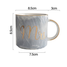 Load image into Gallery viewer, Mr and Mrs Couple Marble Coffee Mug
