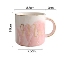 Load image into Gallery viewer, Mr and Mrs Couple Marble Coffee Mug

