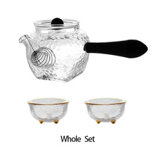 Load image into Gallery viewer, Wooden Handle Glass Teapot
