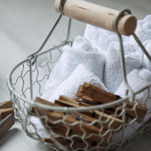 Load image into Gallery viewer, Oval Wire Basket with Wood Handles
