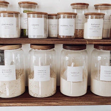 Load image into Gallery viewer, Glass Kitchen Container with Acacia Wood Air-tight Lid
