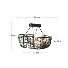 Load image into Gallery viewer, Oval Wire Basket with Wood Handles
