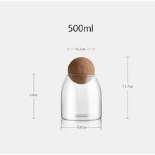 Load image into Gallery viewer, Glass Storage Container with Ball Cork
