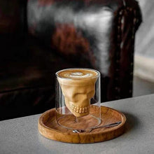 Load image into Gallery viewer, Skull Double Cup Coffee Mug  Double-layered Transparent Crystal Skull Head Glass Cup For Household Whiskey Wine Vodka Bar Club Beer Wine Glass
