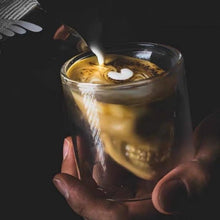 Load image into Gallery viewer, Skull Double Cup Coffee Mug  Double-layered Transparent Crystal Skull Head Glass Cup For Household Whiskey Wine Vodka Bar Club Beer Wine Glass
