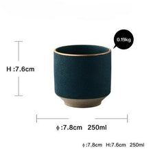 Load image into Gallery viewer, Ceramic Gold Inlay Plates Steak Food Dish Nordic Style Retro Tableware Bowl Ins Dinner Plate Cup High End Dinnerware Set
