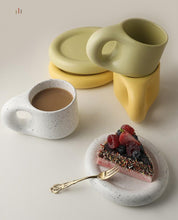 Load image into Gallery viewer, 300ml Fat Handle Creative Handmade Ceramic Mug
