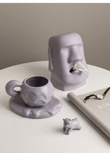 Load image into Gallery viewer, Nordic Mug Coffee Cup Luxury Ceramic Girl Mugs Fat Saucer Set Cute Ins Couple Water Milk White Cups Original Mugs Birthday Gift
