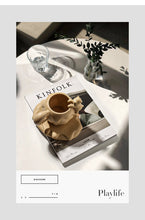 Load image into Gallery viewer, Nordic Mug Coffee Cup Luxury Ceramic Girl Mugs Fat Saucer Set Cute Ins Couple Water Milk White Cups Original Mugs Birthday Gift
