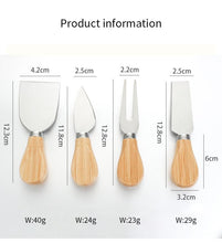 Load image into Gallery viewer, Cheese Knife Set - Complete Stainless Steel Cheese Knives Collection
