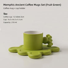 Load image into Gallery viewer, Trend Klein Blue Handmade Ceramic Cups With Big Handle For Coffee Tea Milk Creative Splash Ink Mugs Gifts Home Office Drinkware
