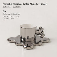 Load image into Gallery viewer, Trend Klein Blue Handmade Ceramic Cups With Big Handle For Coffee Tea Milk Creative Splash Ink Mugs Gifts Home Office Drinkware

