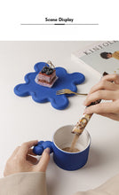 Load image into Gallery viewer, Trend Klein Blue Handmade Ceramic Cups With Big Handle For Coffee Tea Milk Creative Splash Ink Mugs Gifts Home Office Drinkware
