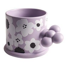 Load image into Gallery viewer, Creative Geometric Ceramic Mugs With Handle Tray Handmade Coffee Cups
