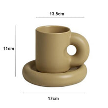 Load image into Gallery viewer, Fat Handle Creative Handmade Ceramic Mug
