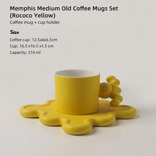 Load image into Gallery viewer, Trend Klein Blue Handmade Ceramic Cups With Big Handle For Coffee Tea Milk Creative Splash Ink Mugs Gifts Home Office Drinkware

