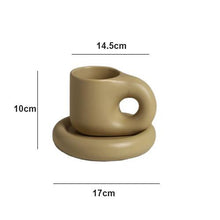 Load image into Gallery viewer, Fat Handle Creative Handmade Ceramic Mug

