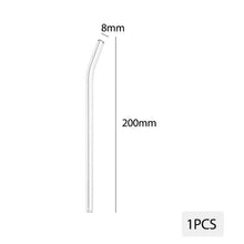 Load image into Gallery viewer, Multi-Color Reusable Glass Straws Set
