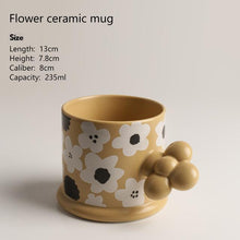 Load image into Gallery viewer, Creative Geometric Ceramic Mugs With Handle Tray Handmade Coffee Cups

