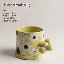Load image into Gallery viewer, Creative Geometric Ceramic Mugs With Handle Tray Handmade Coffee Cups
