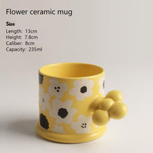 Load image into Gallery viewer, Creative Geometric Ceramic Mugs With Handle Tray Handmade Coffee Cups

