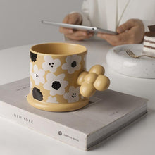 Load image into Gallery viewer, Creative Geometric Ceramic Mugs With Handle Tray Handmade Coffee Cups
