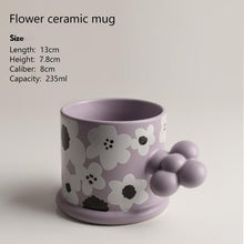 Load image into Gallery viewer, Creative Geometric Ceramic Mugs With Handle Tray Handmade Coffee Cups
