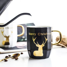 Load image into Gallery viewer, Christmas Elk Coffee Cup
