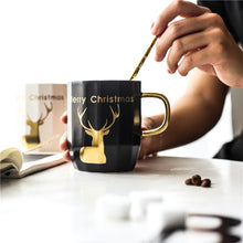 Load image into Gallery viewer, Christmas Elk Coffee Cup

