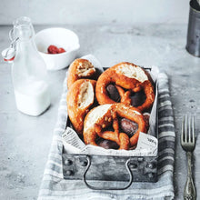 Load image into Gallery viewer, Rectangular Metal Storage, Breakfast Bread Cake Plate Square Box
